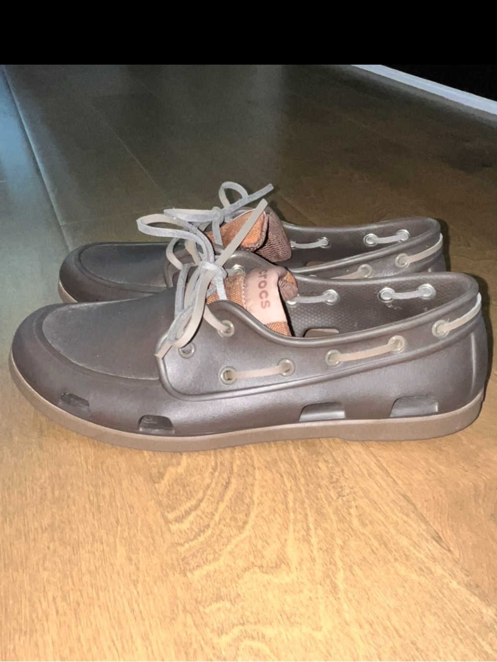 CROCS: Men’s Boat Shoe Crocs in Size 11: Very Good Condition…See Pics